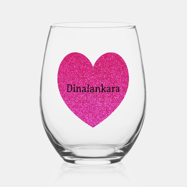 Personalisierte Weingläser Weinglas Ohne Stiel (Vorderseite)