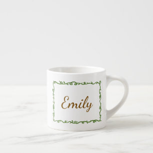 Personalisierte Weinrebe Espressotasse
