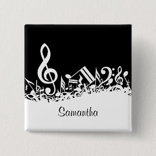 Personalisierte weiße durcheinandergebrachte button