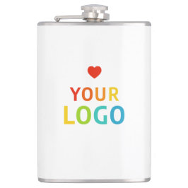 Personalisierte weiße Flaschen mit Ihrem Firmenlog Flachmann