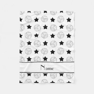 Personalisierte weiße fleecedecke