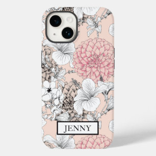 PERSONALISIERTE WEISSE FLORALE WILDBLUME IPHONE 14 Case-Mate iPhone 14 HÜLLE