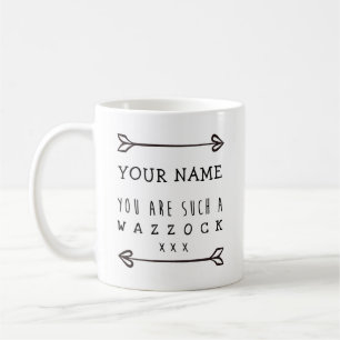 Personalisierte weiße Tasse - Wazzock - Funny Mug