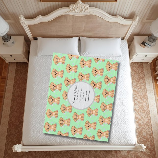 Personalisierte Welpen-Babydecke  Fleecedecke (Von Creator hochgeladen)