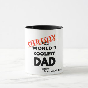 Personalisierte Welten Coolste Vater Tasse, Custom Tasse