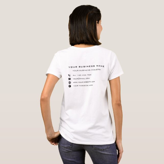 Personalisierte Werbegeschenke für Ihr Unternehmen T-Shirt (Schwarz voll)