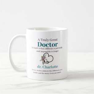 Personalisierte Wertschätzung für Ärzte Kaffeetasse