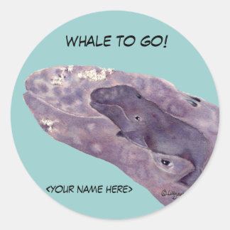 Personalisierte Whale Stickers Envleope Siegel