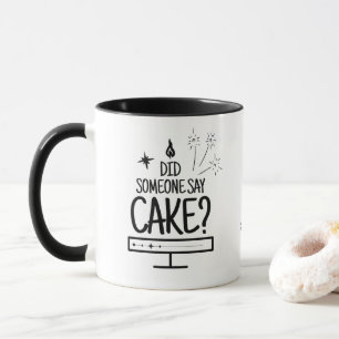 Personalisierte Whimsical Cake Lover Typografie We Tasse