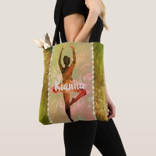 Personalisierte Whimsical Watercolor Ballerina Tas