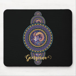 Personalisierte Whimsischer Aries Ornamental Manda Mousepad