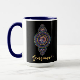 Personalisierte Whimsischer Aries Ornamental Manda Tasse