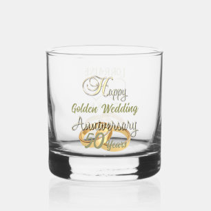 Personalisierte Whisky-Brille zum 50. Jahrestag Whiskyglas