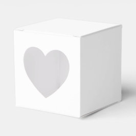 Personalisierte White Gevor Box - Herz 2x2x2 Stil Geschenkschachtel
