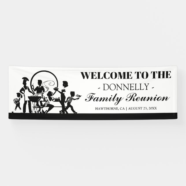 Personalisierte Wiedersehen | GRILLEN Party Banner (Horizontal)