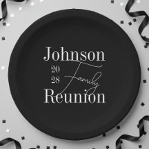 Personalisierte Wiedersehen Schwarz-Weiß-Party