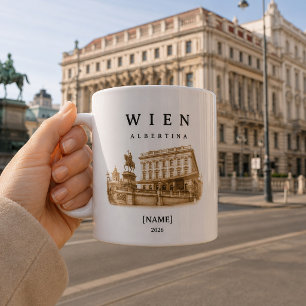 Personalisierte Wien Albertina Tasse Name & Jahr