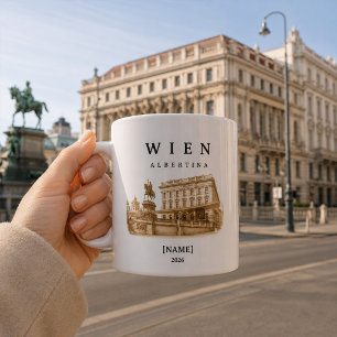 Personalisierte Wien Albertina Tasse   Name & Jahr