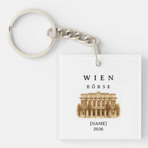 Personalisierte Wien Börse Name & Jahr Schlüsselanhänger