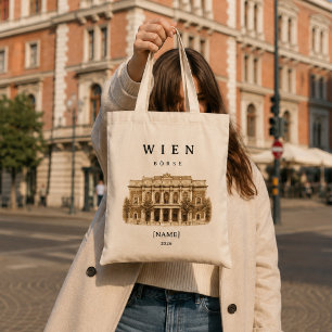 Personalisierte Wien Börse Name & Jahr Tragetasche
