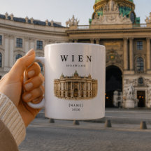 Personalisierte Wien Hofburg Tasse | Name & Jahr
