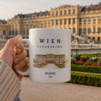 Personalisierte Wien Schönbrunn | Name & Jahr Kaffeetasse