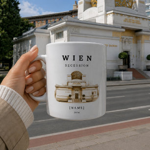 Personalisierte Wien Secession Tasse Name & Jahr