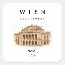 Personalisierte Wien Staatsoper | Name & Jahr
