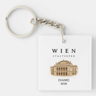 Personalisierte Wien Staatsoper   Name & Jahr Schlüsselanhänger