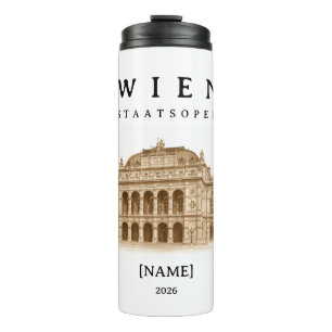 Personalisierte Wien Staatsoper Name & Jahr Thermosbecher