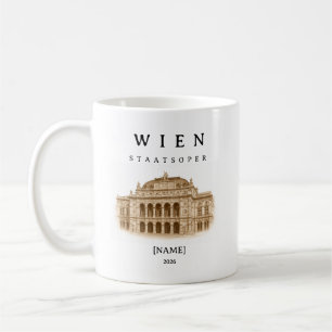 Personalisierte Wien Staatsoper Tasse   Name 