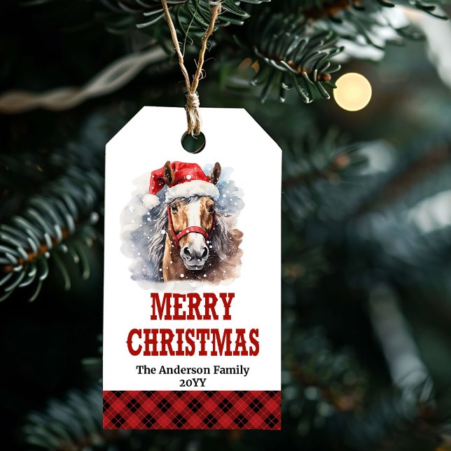 Personalisierte Wild-West-Weihnachtsgeschenk-Anhän Geschenkanhänger (Personalized Wild West Christmas gift tag art)