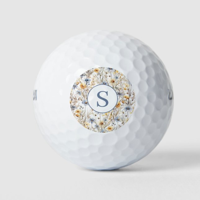 Personalisierte Wildblume Golfball (Vorderseite)