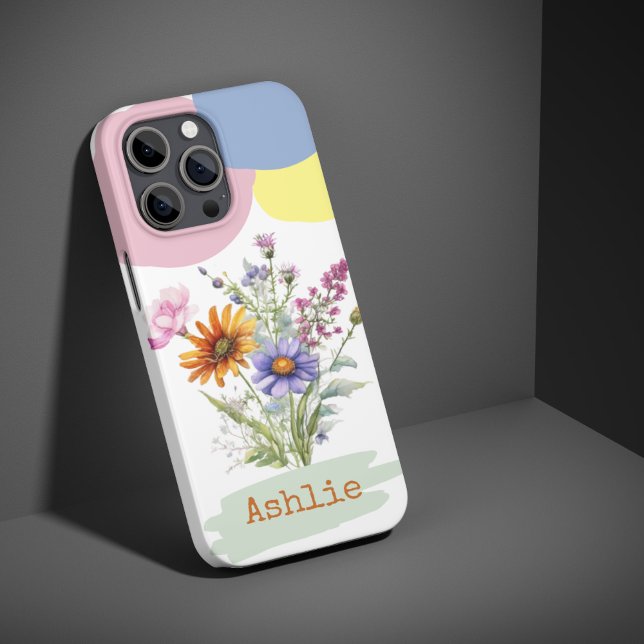 Personalisierte Wildblume iPhone 15 Pro Handy Fall Case-Mate iPhone Hülle (Von Creator hochgeladen)