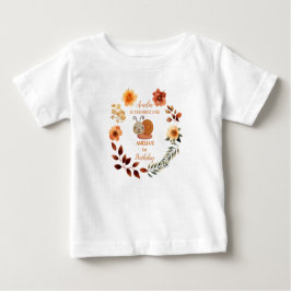 Personalisierte Wildblume Mädchen 1. Geburtstag Baby T-shirt