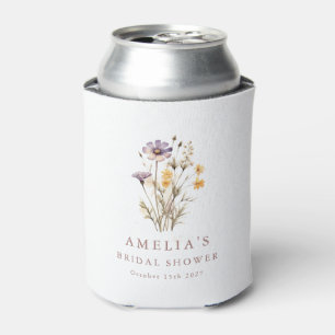 Personalisierte Wildblumen-Hochzeitsdusche-Geschen Dosenkühler