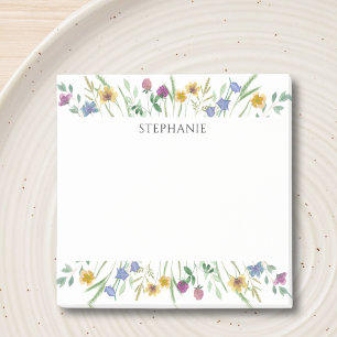 Personalisierte Wildblumen-Post-it-Notizen Post-it Klebezettel