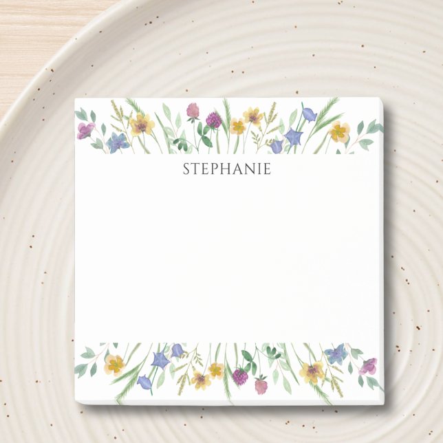 Personalisierte Wildblumen-Post-it-Notizen Post-it Klebezettel (Von Creator hochgeladen)