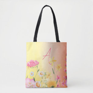 Personalisierte Wildblumen rosa und gelb