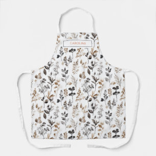 Personalisierte Wildblumen Schürze