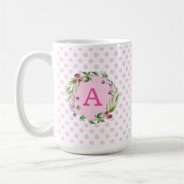 Personalisierte Wildblumen und Himbeeren Kaffeetasse
