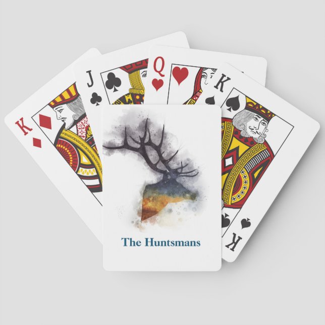 Personalisierte Wildtiere Spielkarten (Rückseite)