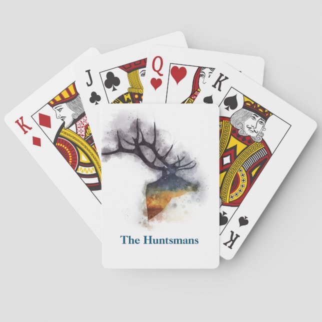 Personalisierte Wildtiere Spielkarten (Rückseite)