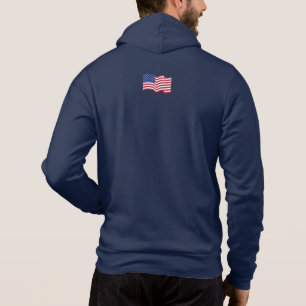 Personalisierte Winkende Amerikanische Flagge Jack Hoodie