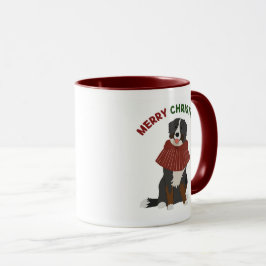 Personalisierte Winter Bernese Mountain Dog Tasse