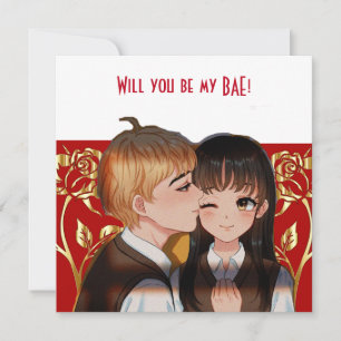 Personalisierte "Wirst du meine BAe sein"-Karte mi