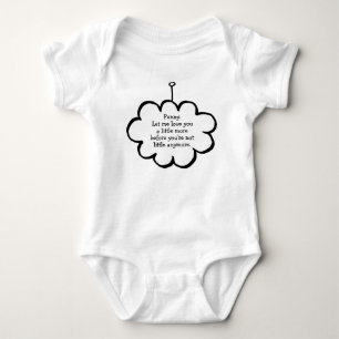 Personalisierte Wolke an einer Schnur Baby Strampler