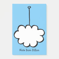 Personalisierte Wolke an einer Schnur