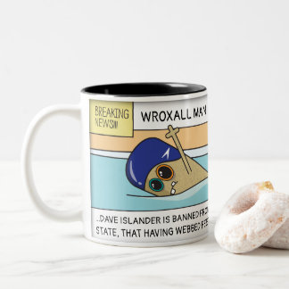 Personalisierte Wroxall Schwimmen-Tasse Zweifarbige Tasse