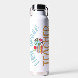 Personalisierte Würdigung für Lehrer der ersten Kl Trinkflasche